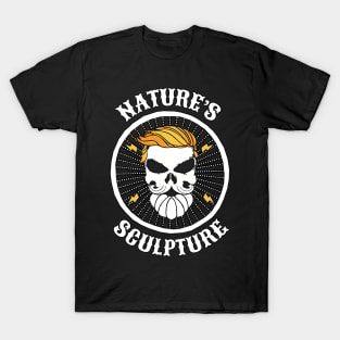 Nature's Sculpture Skull Head Halloween T-Shirt